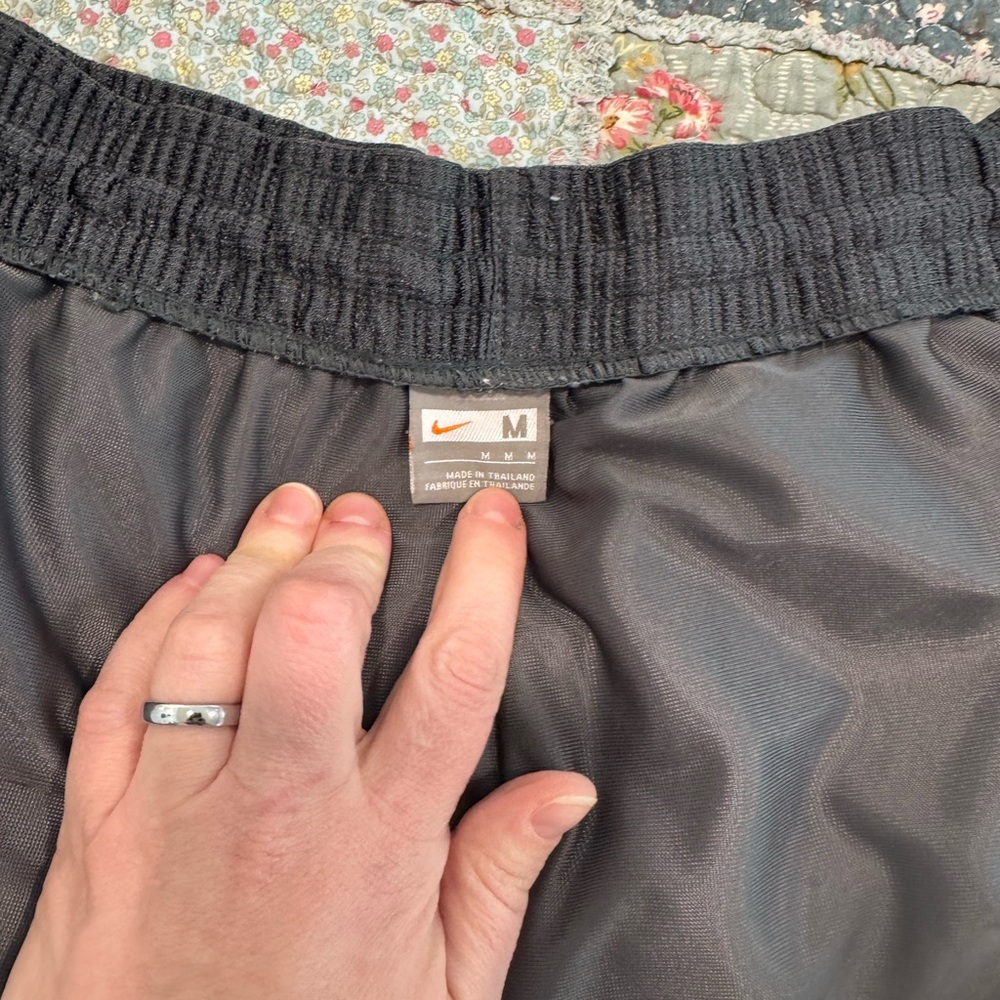 Nike Men's Black Athletic Shorts with Yellow Trim - Picture 6 of 7
